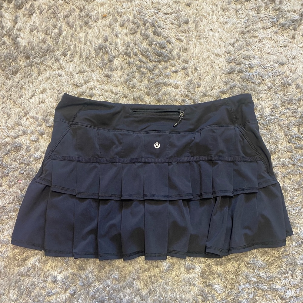 Black Lulu Lemon Tennis Skirt